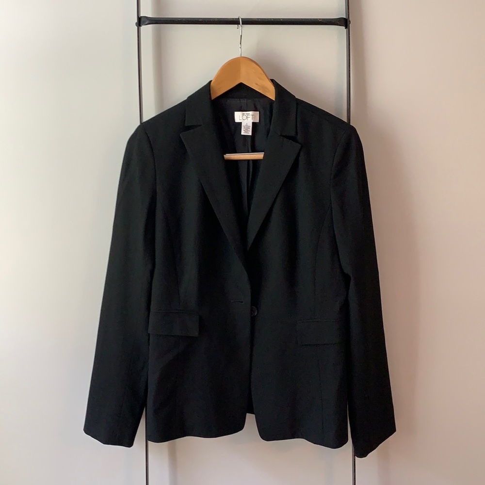Ann Taylor Loft Black Blazer